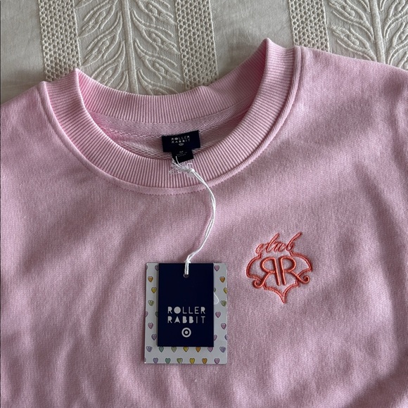 Roller Rabbit x Target Pink Crewneck Sweatshirt Medium - Picture 2 of 4